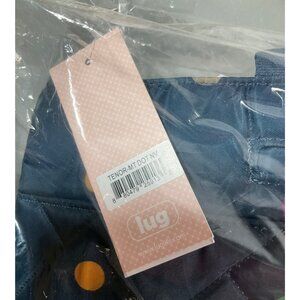 Lug Tenor Multidots Navy Quilted Crossbody Bag, Medium, Unisex, Polka Dot Design